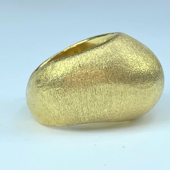 H Stern 18K "Golden Stone" Pedras Roladas Brushed finish ring 25.3g s8 JR9099 - Picture 4 of 11